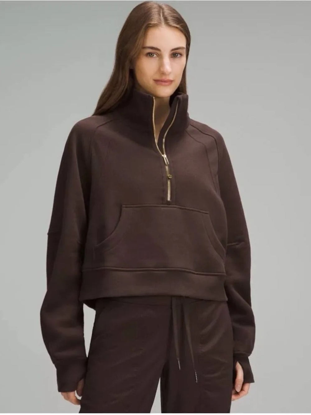 Scuba Oversized Funnel-Neck Half Zip